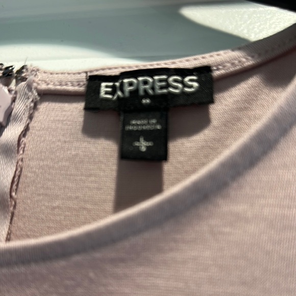 Express Pink Ruched Sheath Dress - Picture 2 of 4